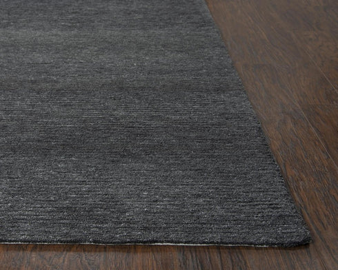 9' X 12' Charcoal And Gray Hand Tufted Area Rug With UV Protection