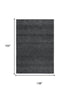 9' X 12' Charcoal And Gray Hand Tufted Area Rug With UV Protection