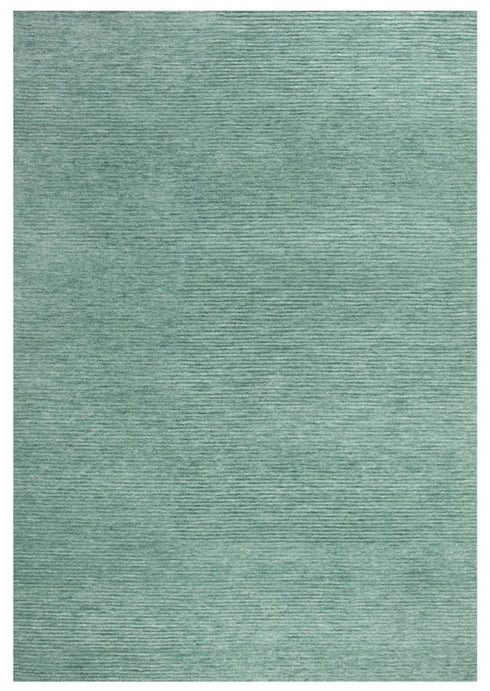 9' X 12' Aqua And Blue Hand Tufted Area Rug With UV Protection
