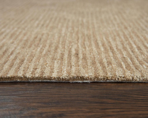 8' X 10' Beige And Natural Hand Tufted Area Rug With UV Protection