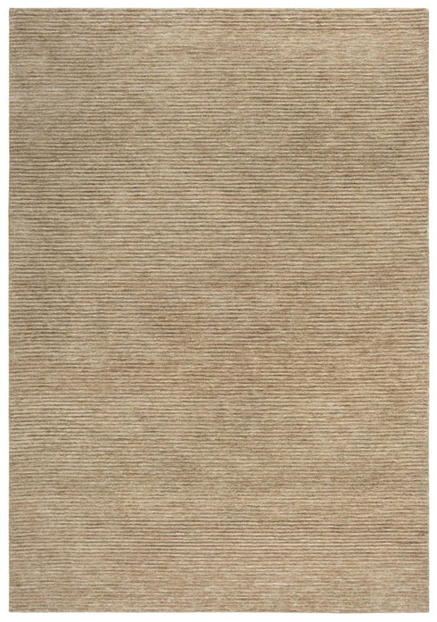 9' X 12' Beige And Natural Hand Tufted Area Rug With UV Protection