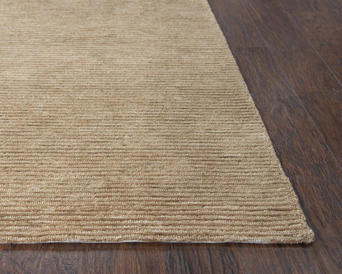 9' X 12' Beige And Natural Hand Tufted Area Rug With UV Protection
