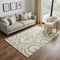 5' X 8' Brown And Beige Wool Moroccan Hand Tufted Area Rug