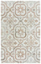 8' X 10' Brown And Beige Wool Moroccan Hand Tufted Area Rug