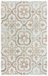 8' X 10' Brown And Beige Wool Moroccan Hand Tufted Area Rug