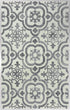 8' X 10' Gray And Light Gray Wool Moroccan Hand Tufted Area Rug