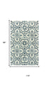 8' X 10' Blue And Dark Blue Wool Moroccan Hand Tufted Area Rug