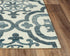 9' X 12' Blue And Dark Blue Wool Moroccan Hand Tufted Area Rug