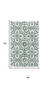 9' X 12' Blue And Dark Blue Wool Moroccan Hand Tufted Area Rug