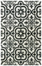 9' X 12' Black And White Wool Moroccan Hand Tufted Area Rug