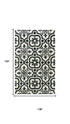 9' X 12' Black And White Wool Moroccan Hand Tufted Area Rug