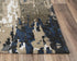 8' X 10' Beige And Blue Abstract Hand Tufted Area Rug
