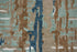 8' X 10' Teal And Copper Abstract Hand Tufted Area Rug