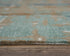 5' X 8' Teal And Copper Abstract Hand Tufted Area Rug