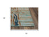 5' X 8' Teal And Copper Abstract Hand Tufted Area Rug