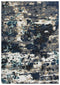 8' X 10' Gray Blue Ivory And Beige Abstract Hand Tufted Area Rug