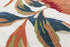 9' X 12' Ivory Red Orange Yellow And Green Floral Hand Tufted Area Rug