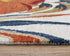 9' X 12' Ivory Red Orange Yellow And Green Floral Hand Tufted Area Rug