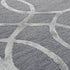 9' X 12' Gray And Silver Wool Geometric Hand Tufted Area Rug