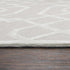 8' X 10' Beige And Ivory Wool Geometric Hand Tufted Area Rug