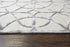 8' X 10' Ivory And Silver Wool Geometric Hand Tufted Area Rug