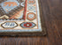 8' X 10' Brown Blue Beige And Red Wool Southwestern Hand Tufted Area Rug
