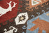 8' X 10' Brown Blue Beige And Red Wool Southwestern Hand Tufted Area Rug