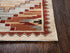 8' X 10' Brown Blue Beige And Red Wool Southwestern Hand Tufted Area Rug