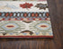8' X 10' Blue Beige And Brown Wool Southwestern Hand Tufted Area Rug