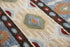 8' X 10' Blue Beige And Brown Wool Southwestern Hand Tufted Area Rug