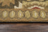 8' X 10' Brown Green Beige And Red Wool Southwestern Hand Tufted Area Rug