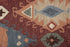 5' X 8' Red Blue Beige And Brown Wool Southwestern Hand Tufted Area Rug