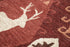 5' X 8' Red Blue Beige And Brown Wool Southwestern Hand Tufted Area Rug
