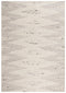 8' X 10' Ivory And Light Gray Wool Geometric Hand Woven Area Rug