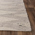 8' X 10' Ivory And Light Gray Wool Geometric Hand Woven Area Rug