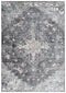 8' X 10' Charcoal And Gray Abstract Area Rug