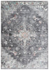 8' X 10' Charcoal And Gray Abstract Area Rug