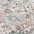 8' X 10' Gray Black Ivory And Light Blue Oriental Area Rug