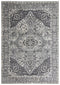 8' X 10' Light Gray And Gray Oriental Area Rug