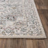 8' X 10' Ivory Black And Light Blue Oriental Area Rug