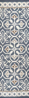 8' Gray Natural Taupe And Brown Wool Moroccan Hand Tufted Area Rug