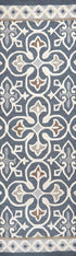 8' Gray Natural Taupe And Brown Wool Moroccan Hand Tufted Area Rug