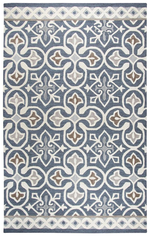 8' X 10' Gray Natural Taupe And Brown Wool Moroccan Hand Tufted Area Rug