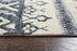 8' Gray Dark Blue And Blue Wool Geometric Hand Tufted Area Rug
