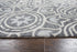 5' X 8' Gray Light Gray And Natural Wool Moroccan Hand Tufted Area Rug