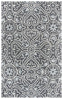 8' X 10' Gray Light Gray And Natural Wool Moroccan Hand Tufted Area Rug
