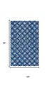 8' X 10' Blue And Ivory Wool Geometric Hand Tufted Area Rug