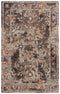 9' X 12' Brown Beige And Apricot New Zealand Lambs Wool Oriental Hand Carved Handmade Area Rug