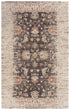 5' X 8' Brown Beige And Apricot New Zealand Lambs Wool Oriental Hand Carved Handmade Area Rug