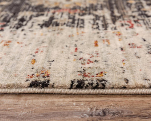 5' X 8' Brown Beige And Apricot New Zealand Lambs Wool Oriental Hand Carved Handmade Area Rug